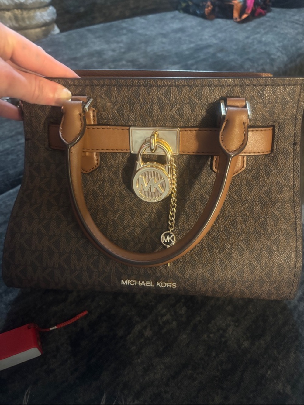 Michael Kors Brown Leather Satchel with matching Michael kors wallet